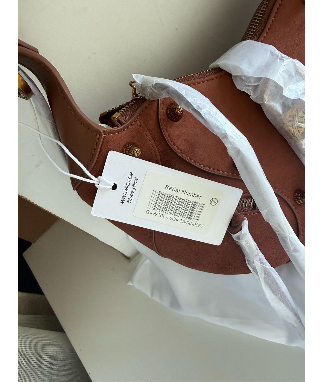 JW PEI Коричневая сумка через плечо из искусственной кожи, фото 8