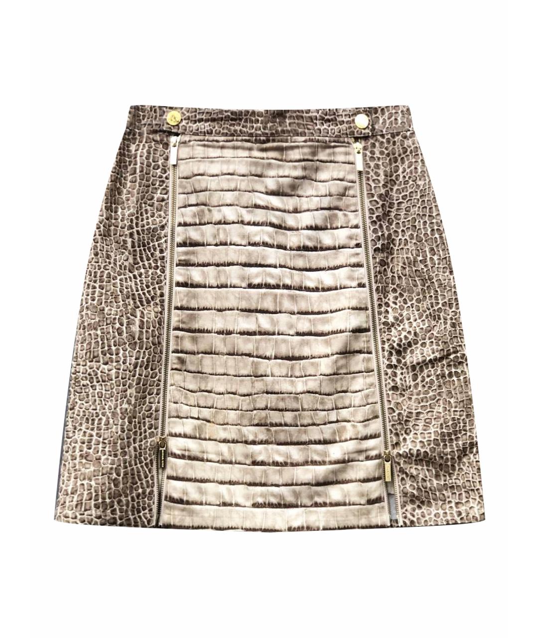 MICHAEL KORS Бежевая хлопковая юбка мини, фото 1