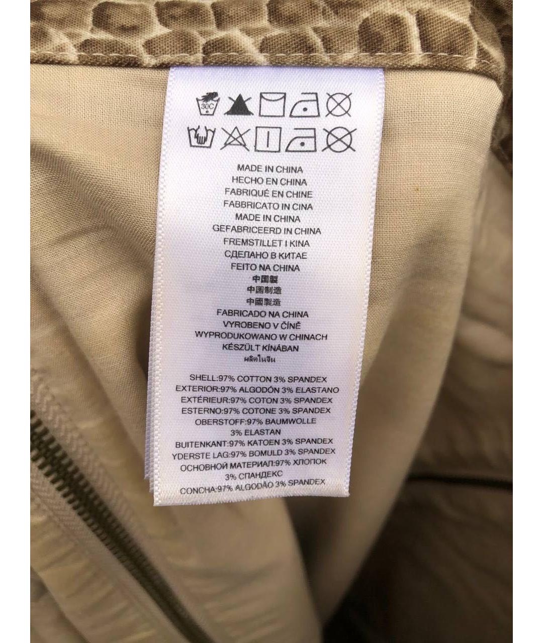 MICHAEL KORS Бежевая хлопковая юбка мини, фото 5