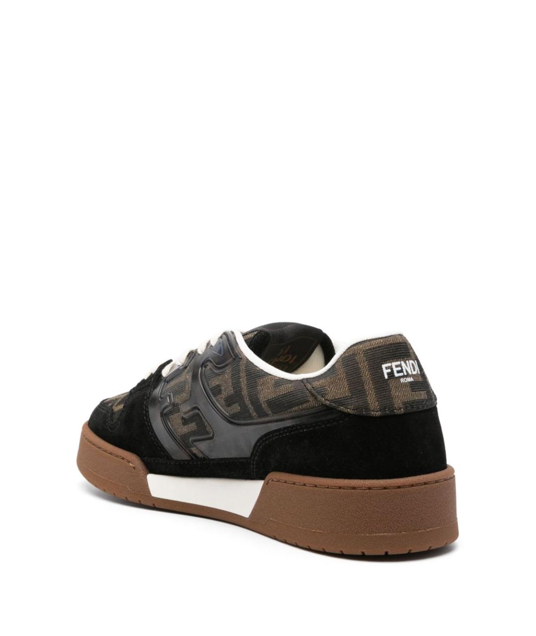 FENDI Мульти текстильные кеды, фото 4