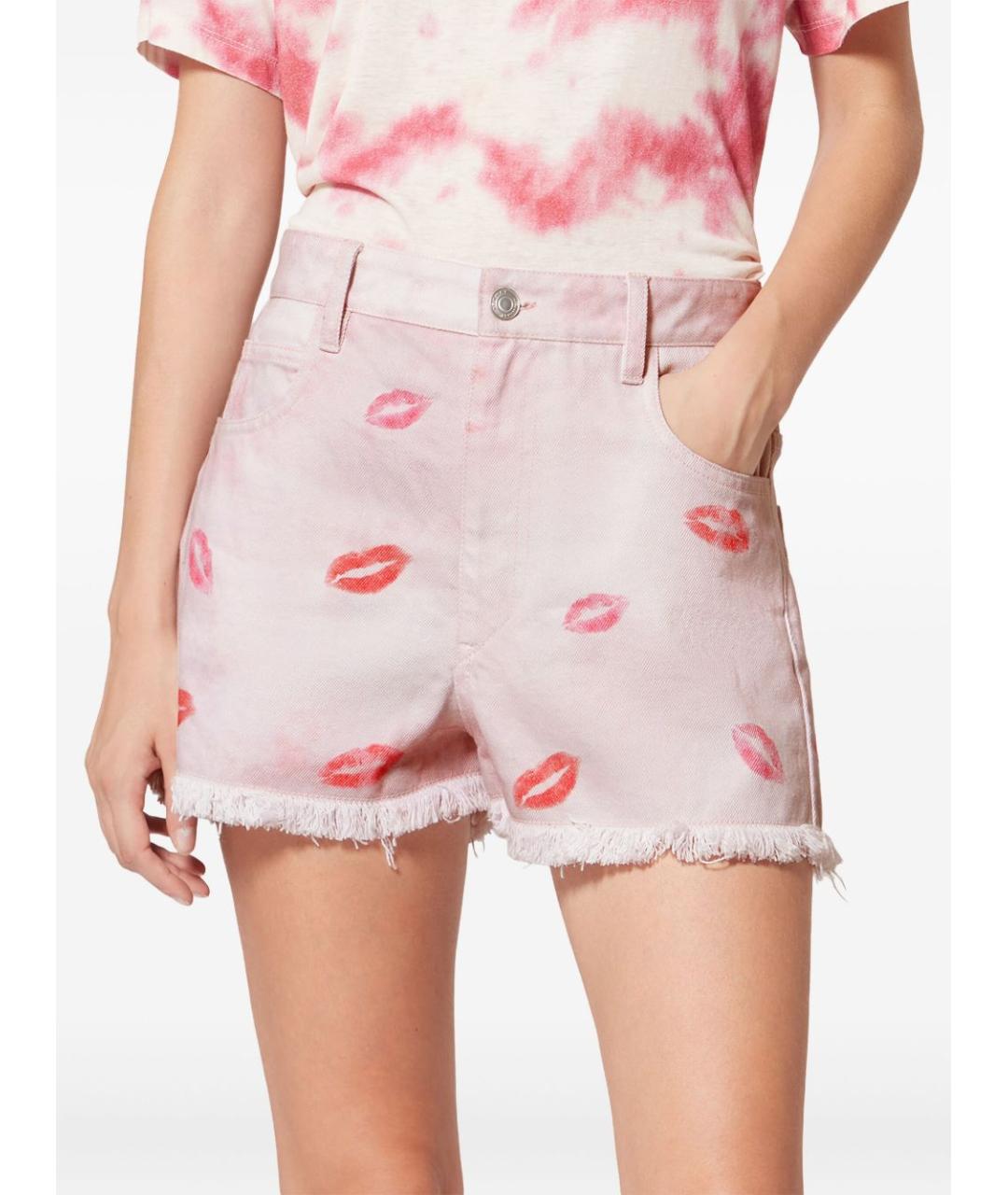 ISABEL MARANT Розовые хлопковые шорты, фото 3