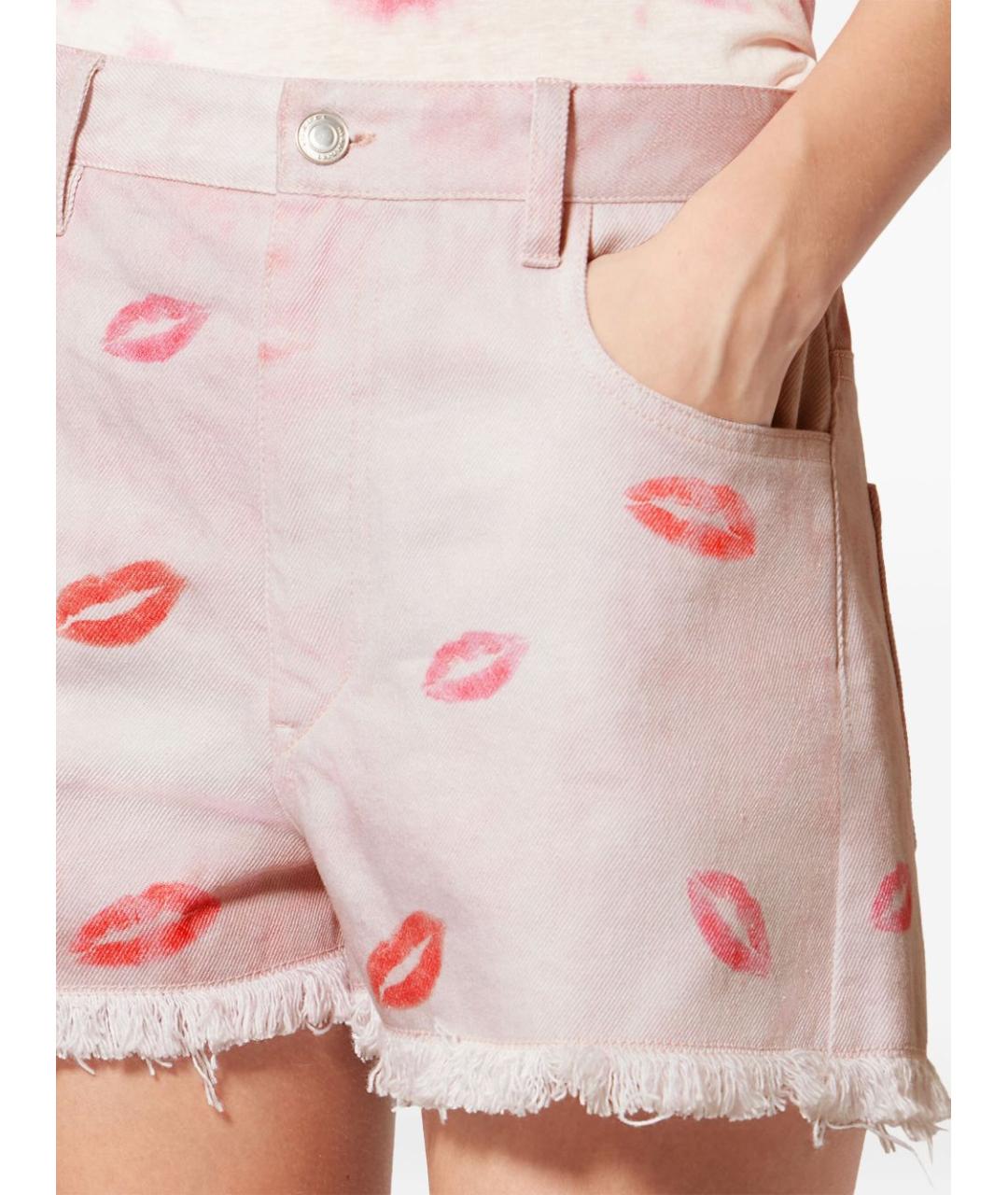 ISABEL MARANT Розовые хлопковые шорты, фото 5