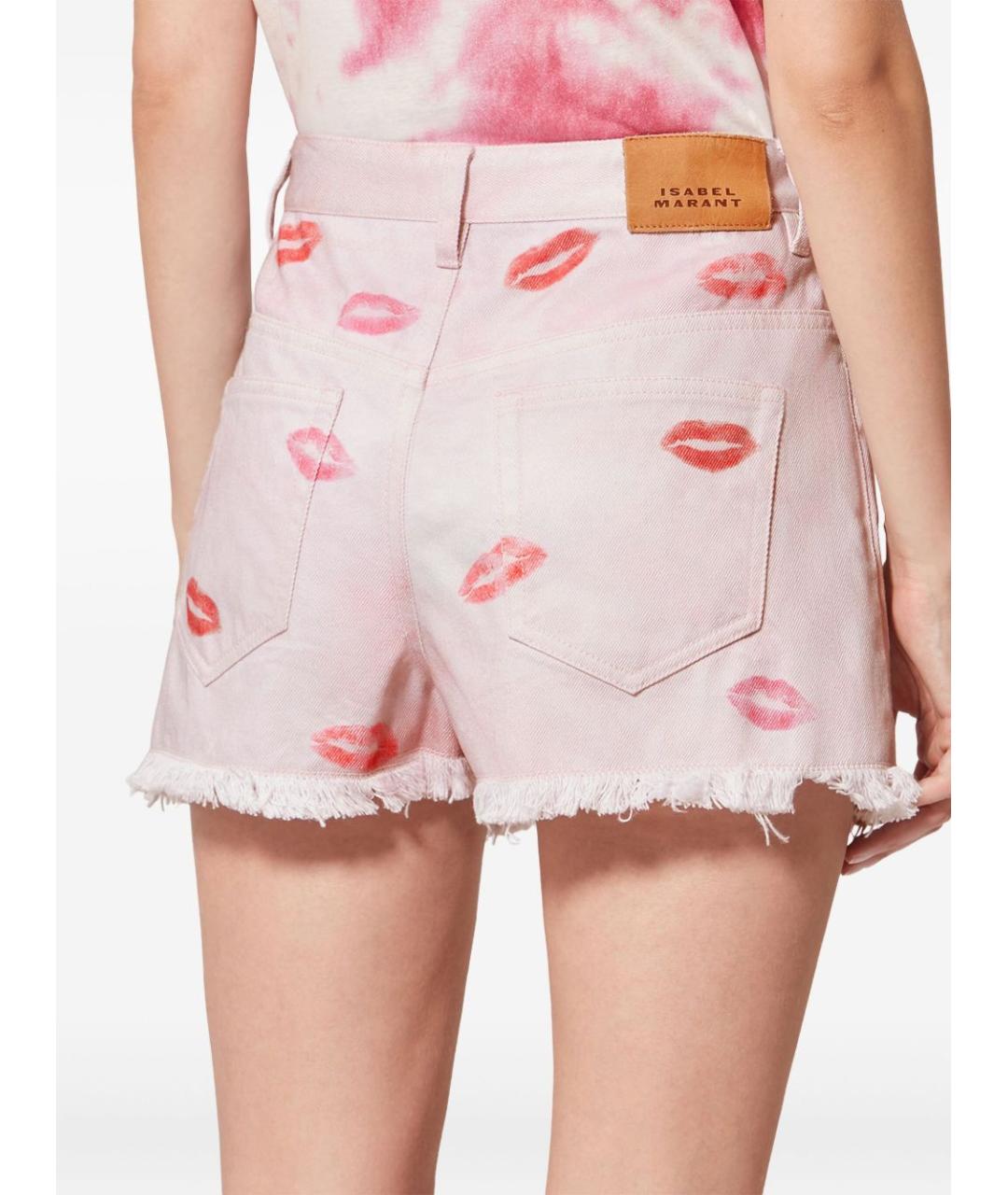 ISABEL MARANT Розовые хлопковые шорты, фото 2