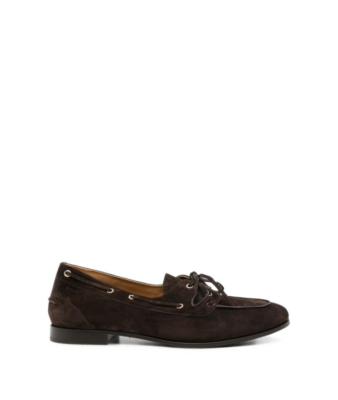 BALLY Коричневые замшевые лоферы, фото 1