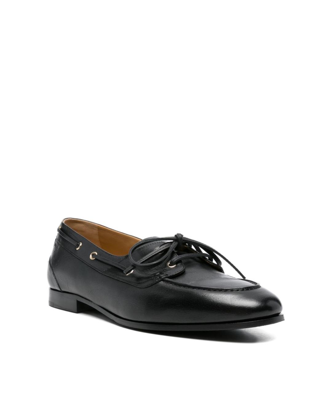 BALLY Черные кожаные лоферы, фото 3