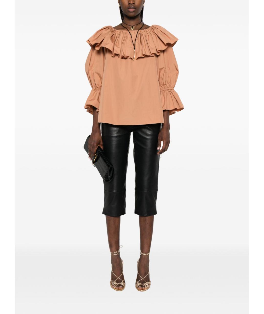 CHLOE Бежевая хлопковая блузы, фото 5