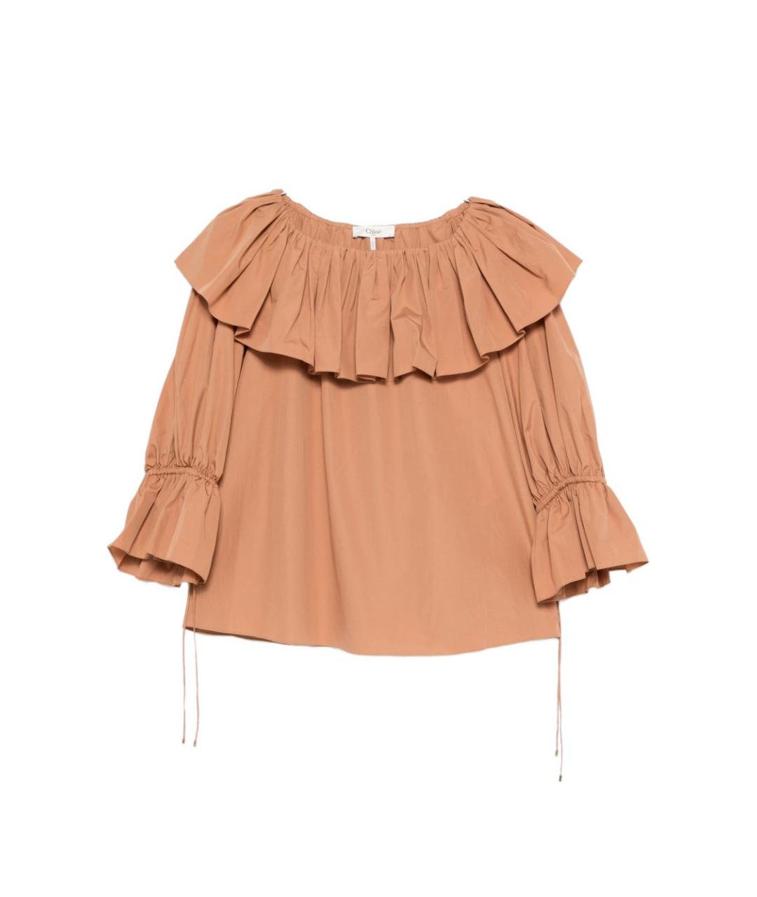 CHLOE Бежевая хлопковая блузы, фото 1