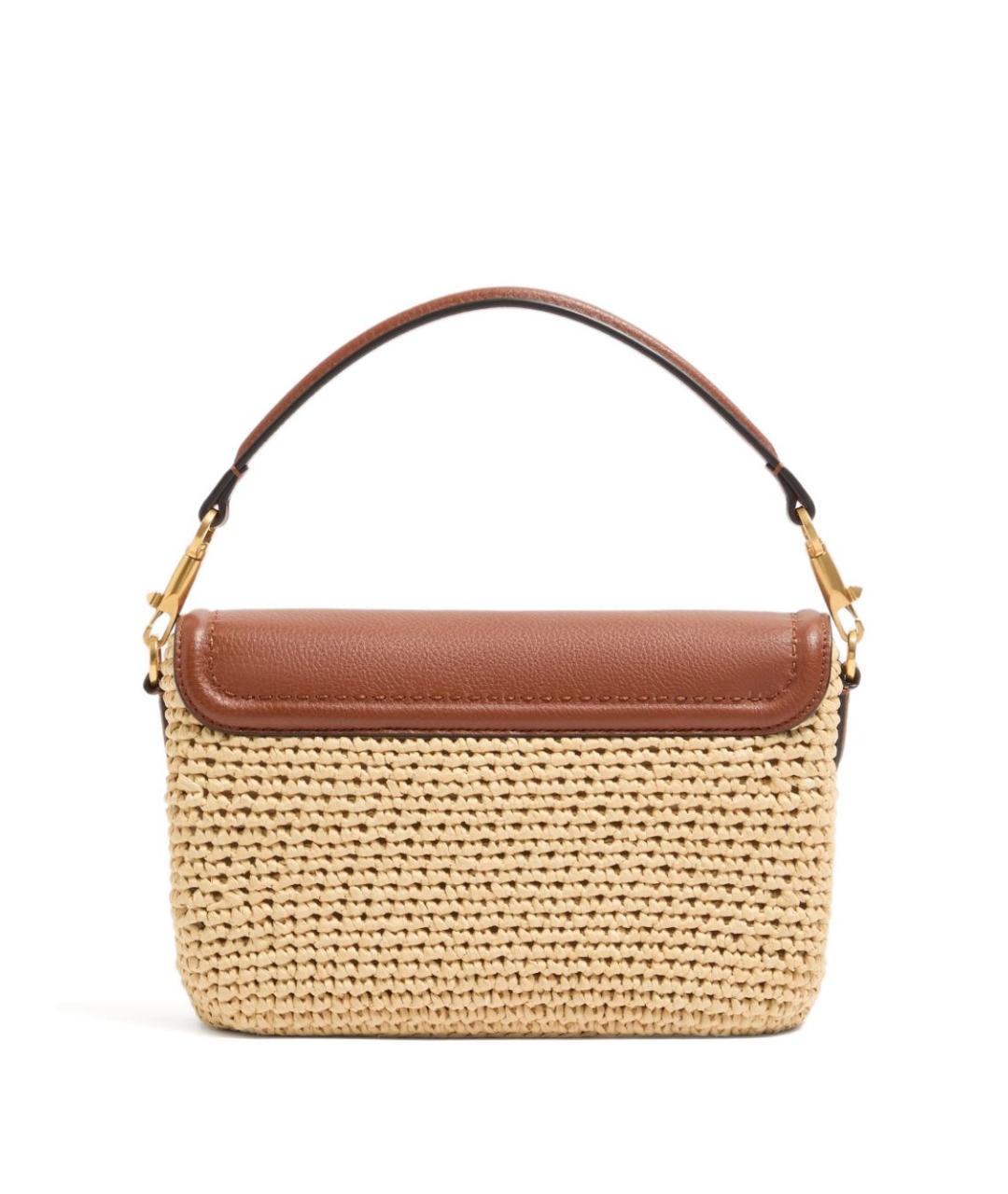 VALENTINO Бежевая пелетеная сумка через плечо, фото 2