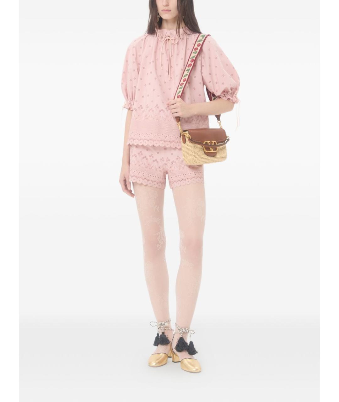 VALENTINO Бежевая пелетеная сумка через плечо, фото 6