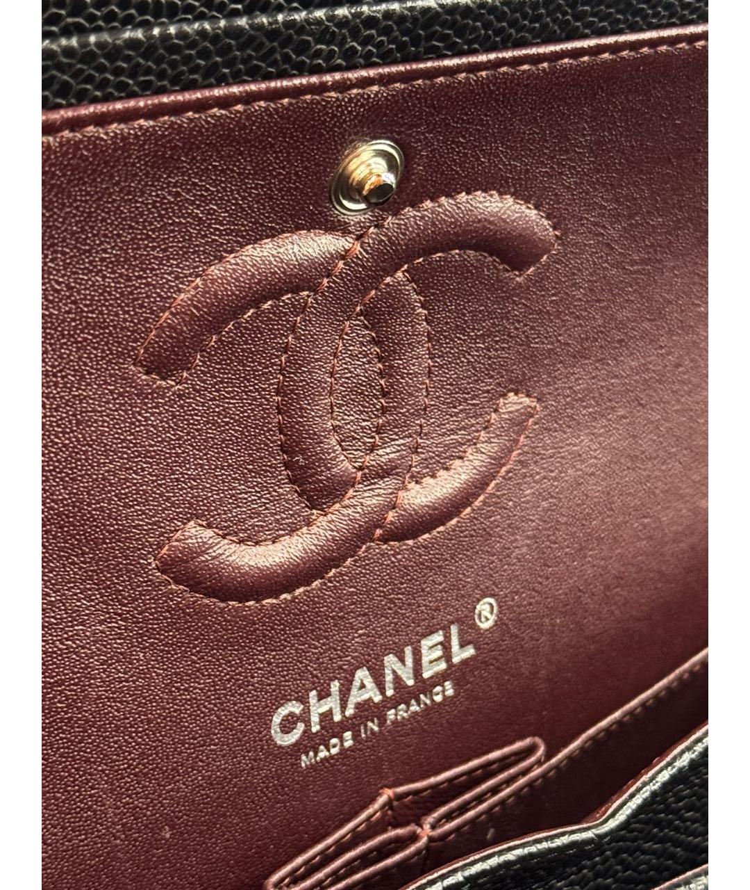 CHANEL Черная кожаная сумка через плечо, фото 5