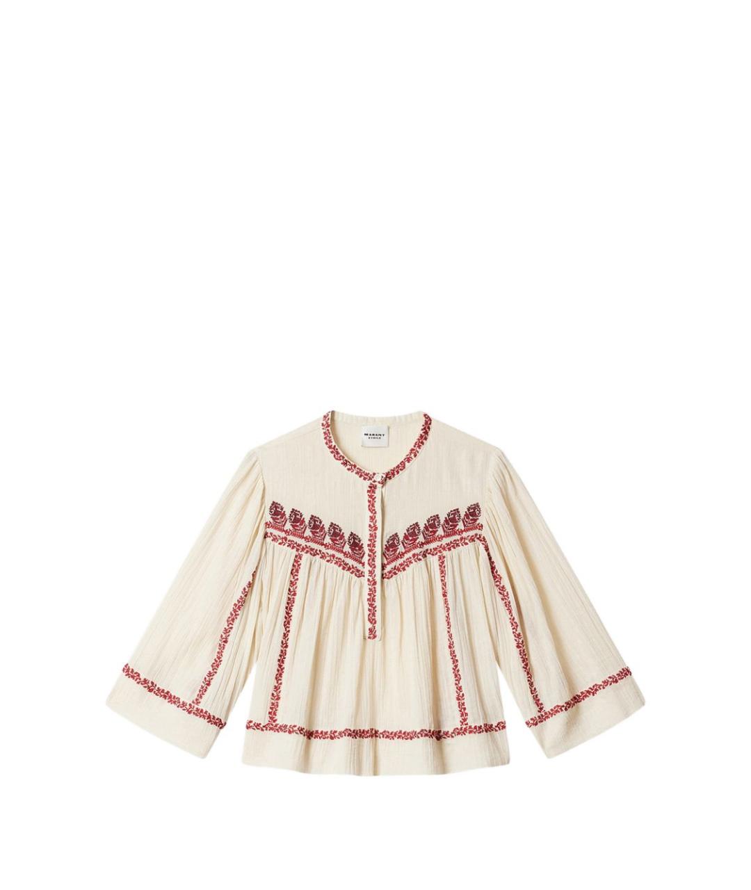 ISABEL MARANT Бежевая хлопковая рубашка, фото 6