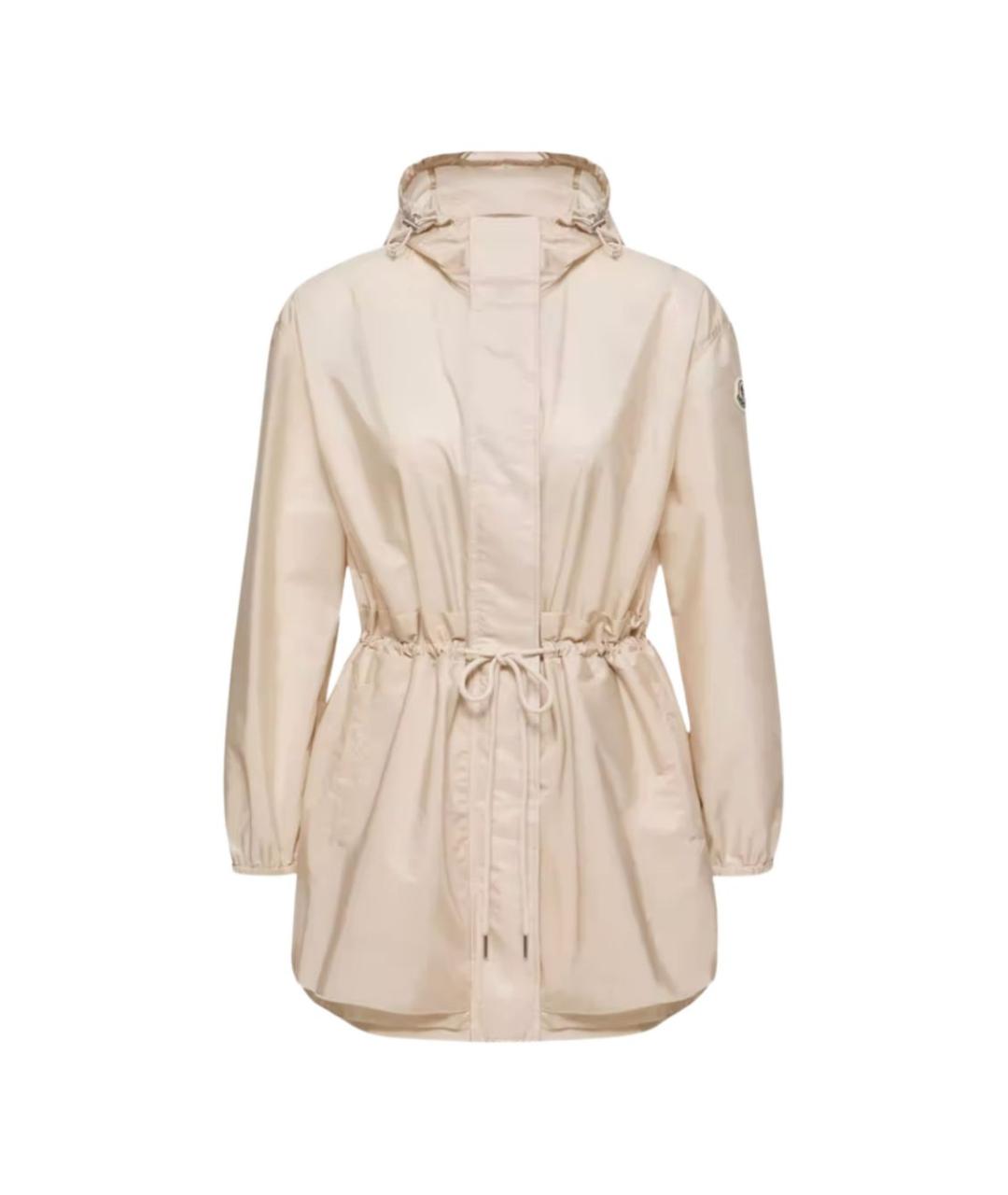 MONCLER Бежевая полиамидовая куртка, фото 1