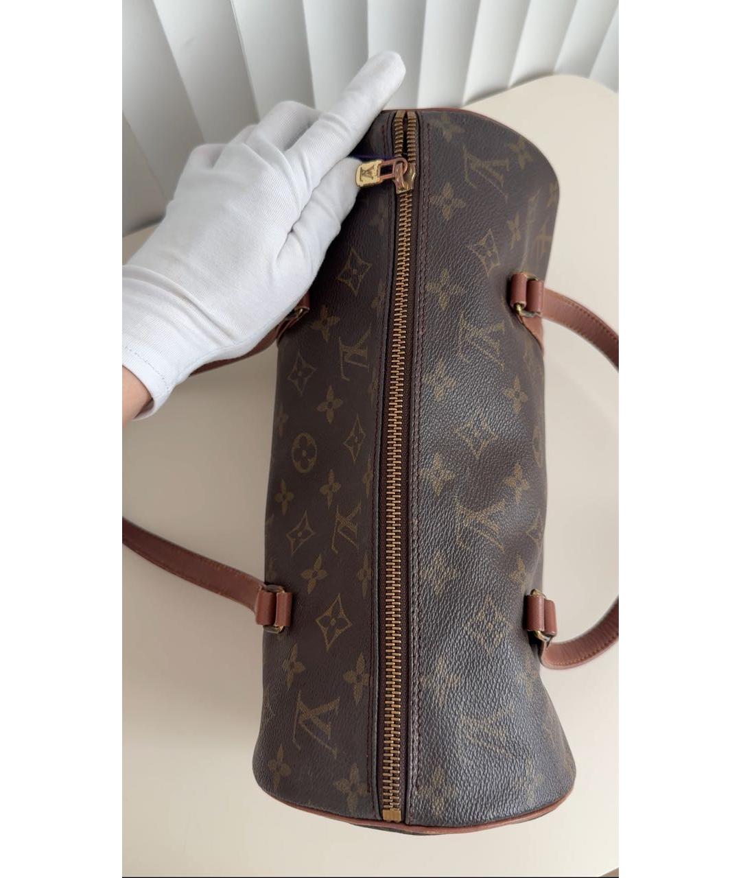 LOUIS VUITTON Коричневая сумка с короткими ручками, фото 7