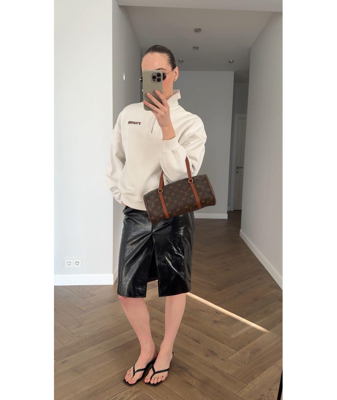 LOUIS VUITTON Коричневая сумка с короткими ручками, фото 5