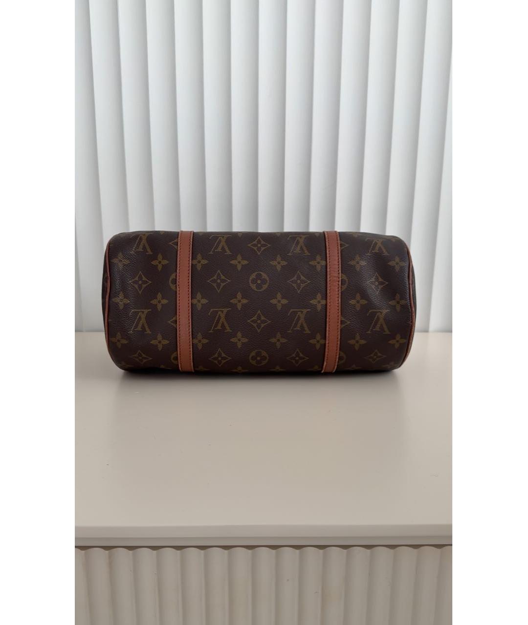 LOUIS VUITTON Коричневая сумка с короткими ручками, фото 3