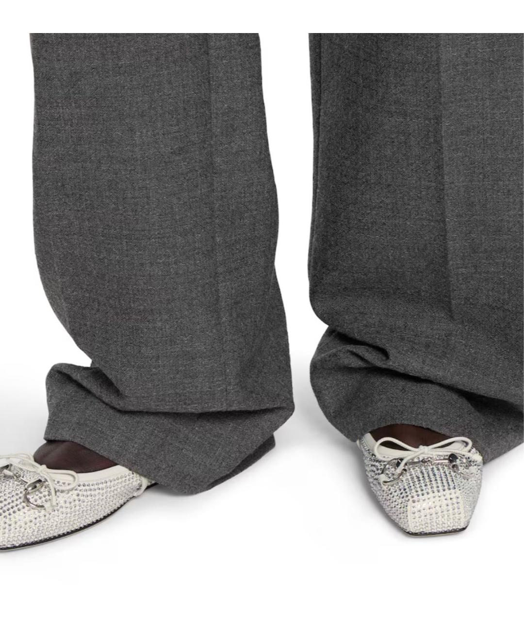 GUCCI Белые кожаные балетки, фото 3