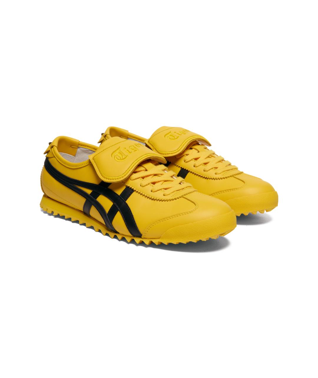 ONITSUKA TIGER Желтые кожаные кроссовки, фото 3
