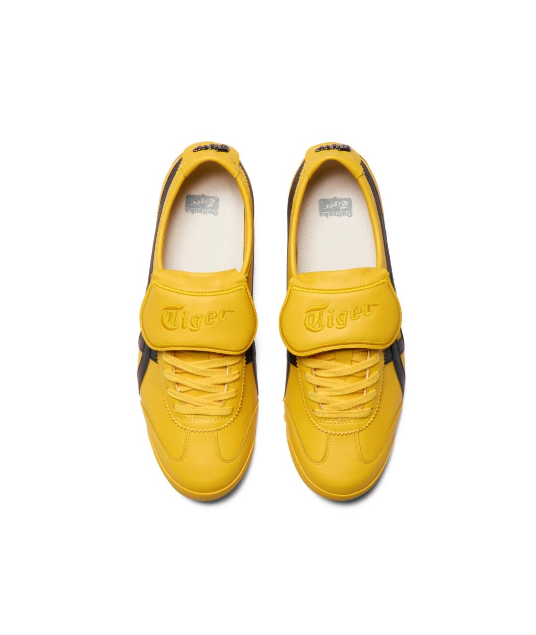 ONITSUKA TIGER Желтые кожаные кроссовки, фото 5