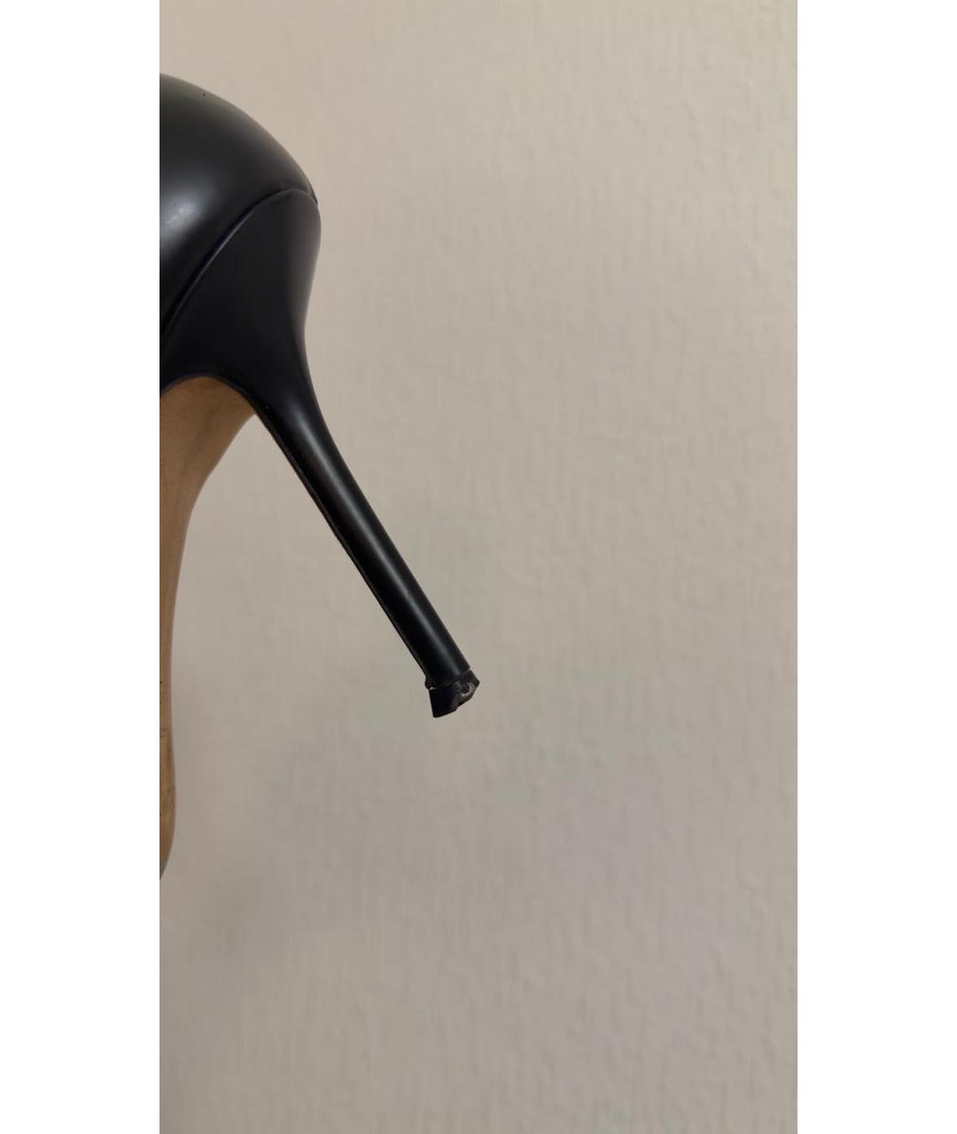 JIMMY CHOO Черные кожаные туфли, фото 6