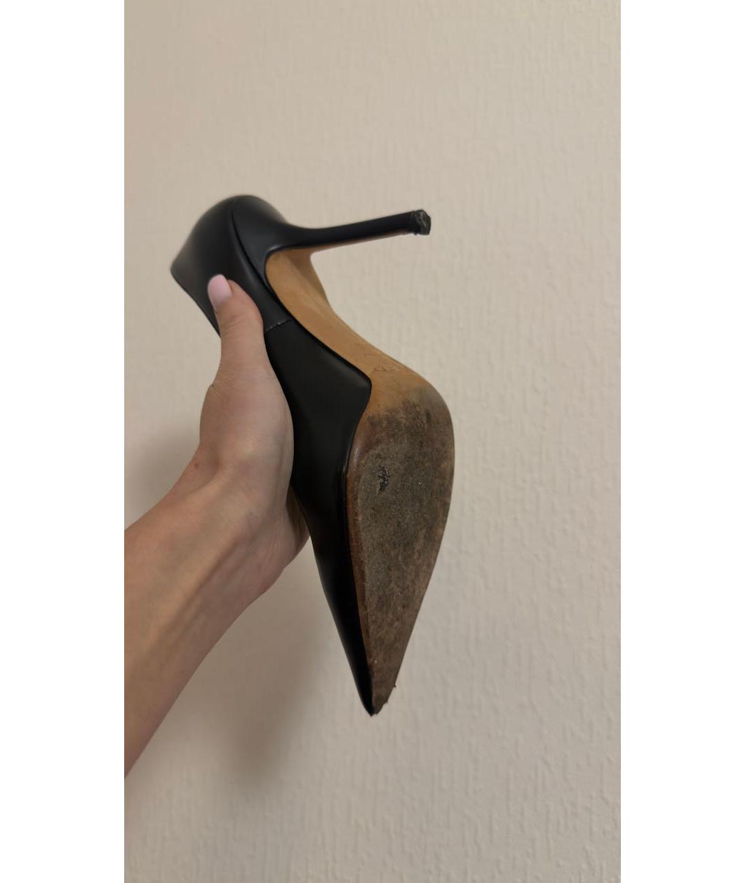 JIMMY CHOO Черные кожаные туфли, фото 7