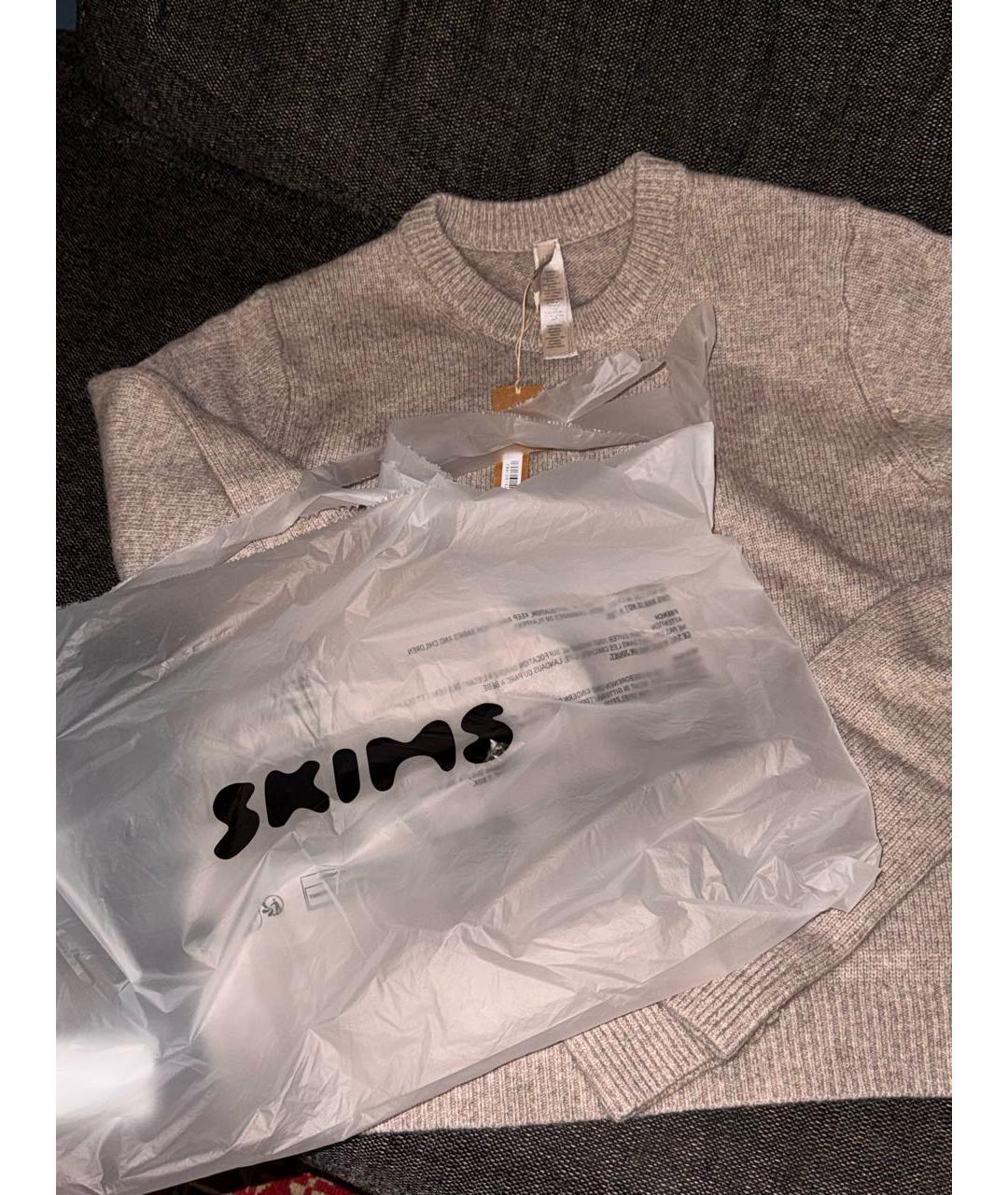 SKIMS Бежевый шерстяной джемпер / свитер, фото 4