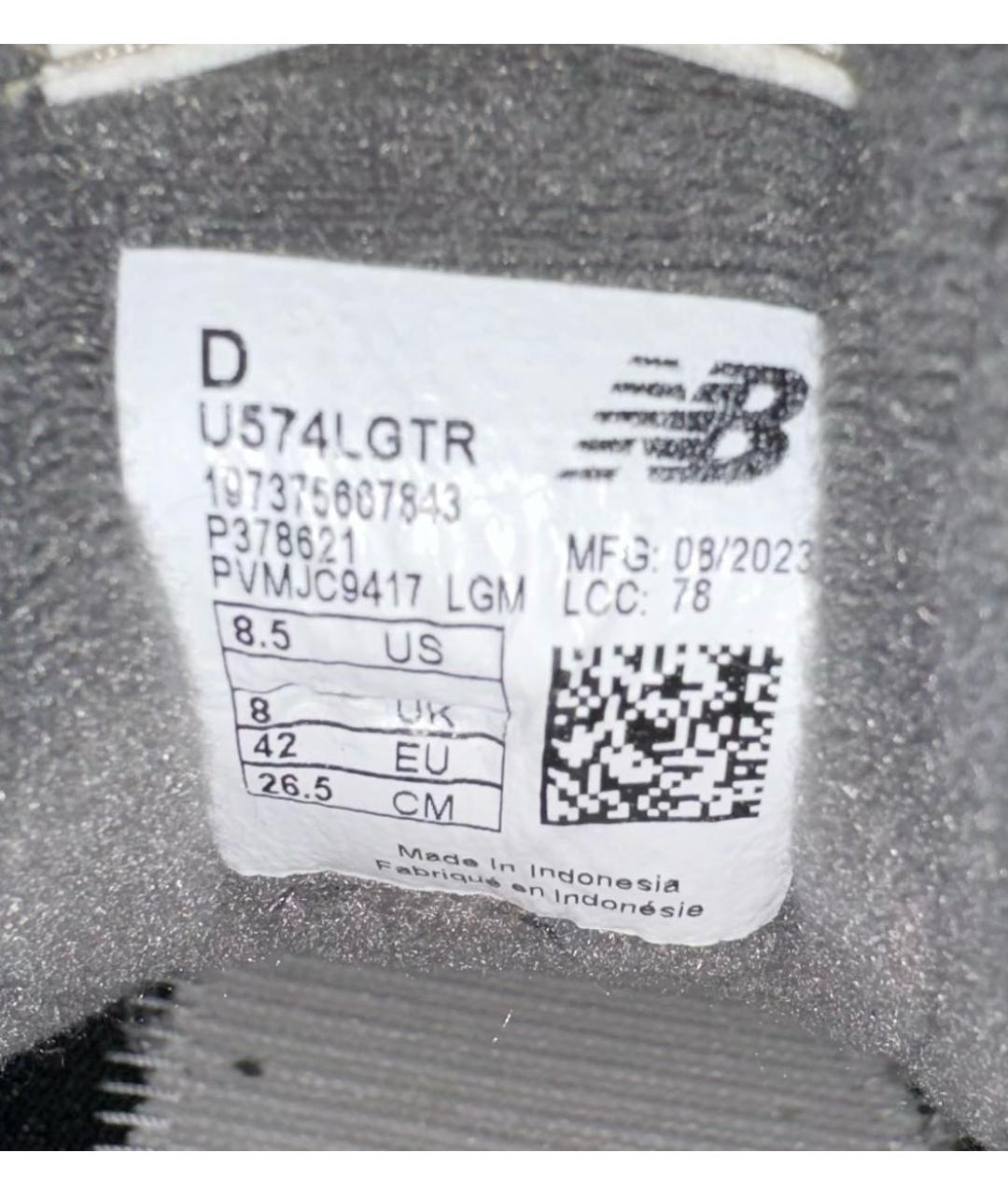 NEW BALANCE Черные замшевые низкие кроссовки / кеды, фото 6