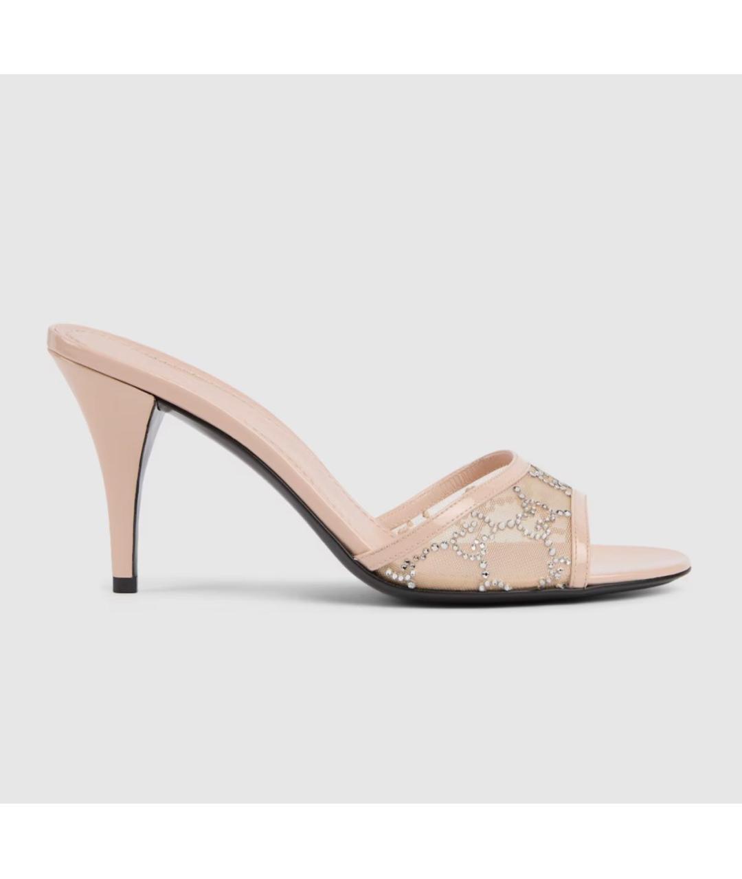 GUCCI Бежевые кожаные мюли, фото 6