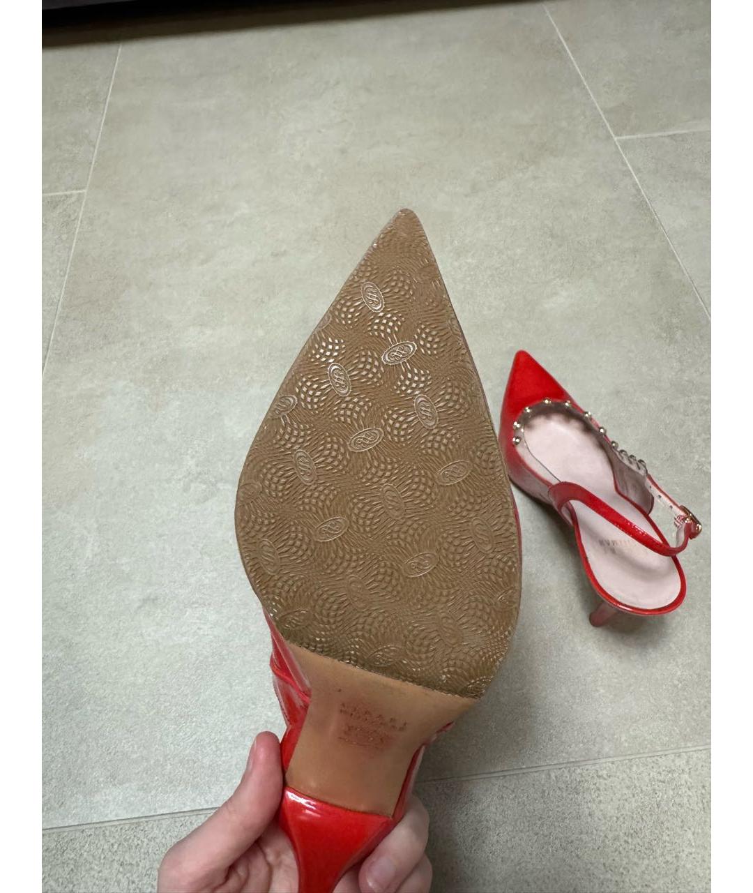 STUART WEITZMAN Красные туфли из лакированной кожи, фото 7