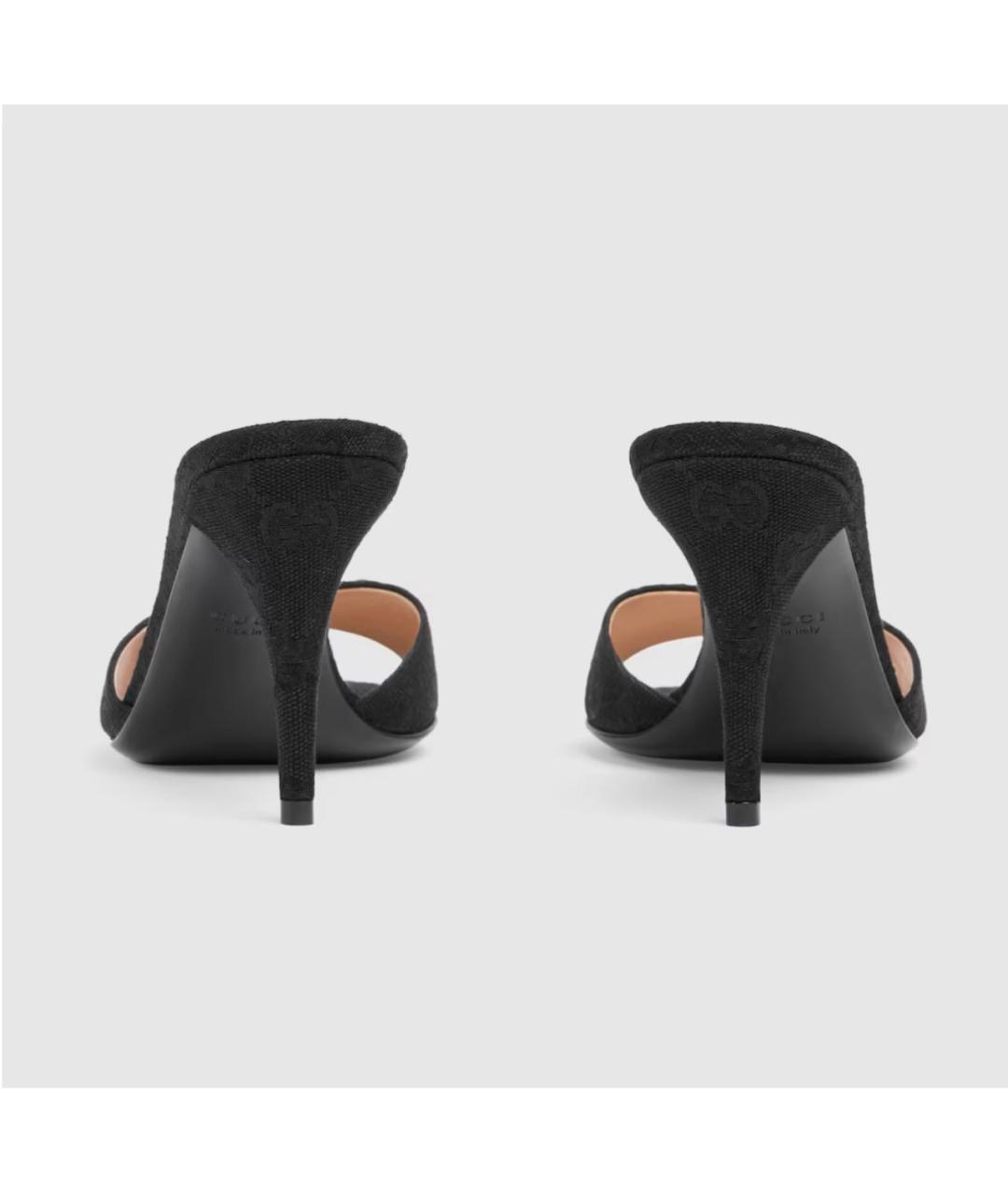 GUCCI Черные мюли, фото 3