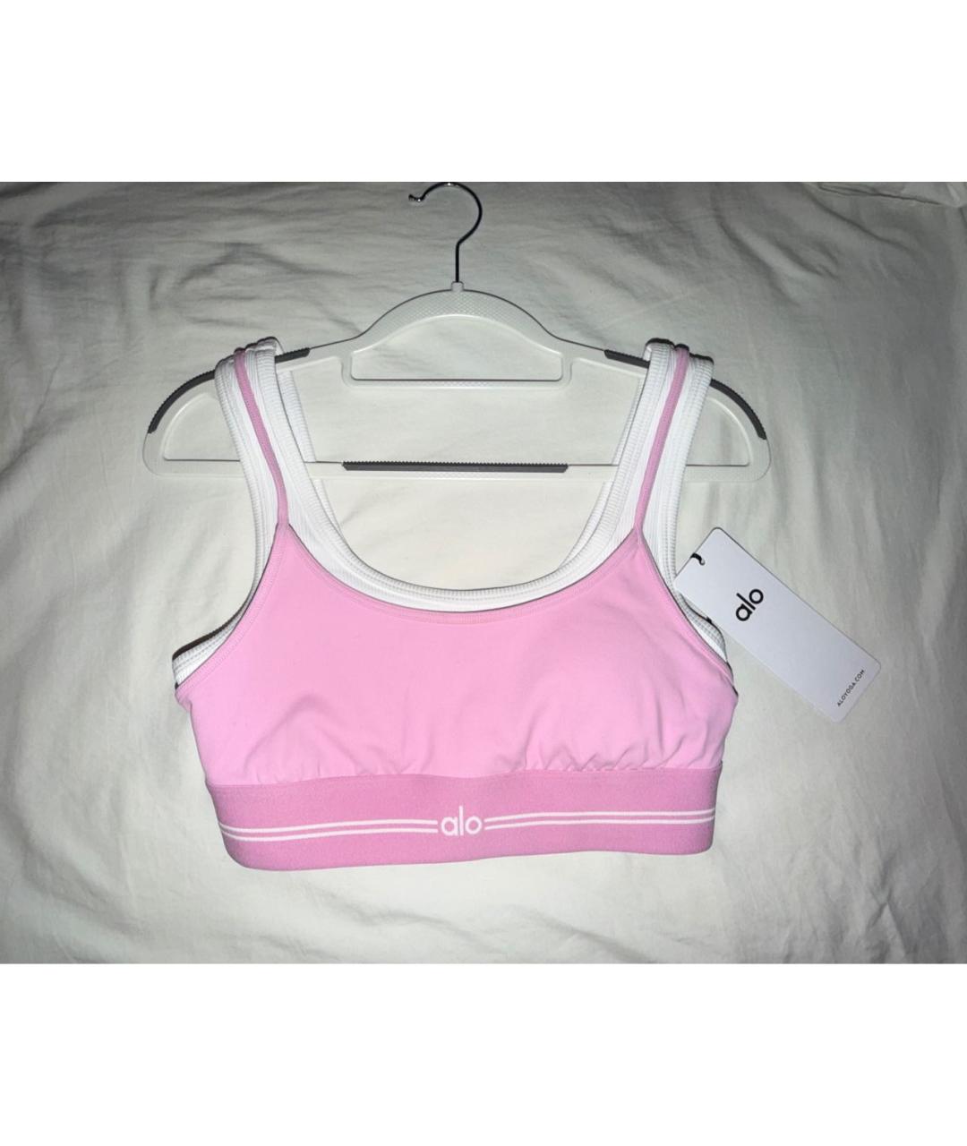 ALO YOGA Розовый полиэстеровый спортивные костюмы, фото 3