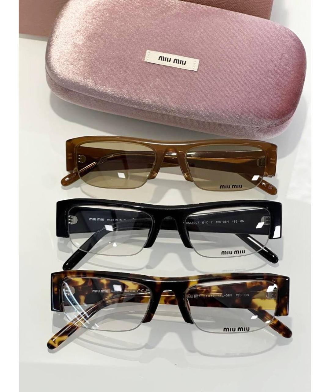 MIU MIU Черные солнцезащитные очки, фото 3