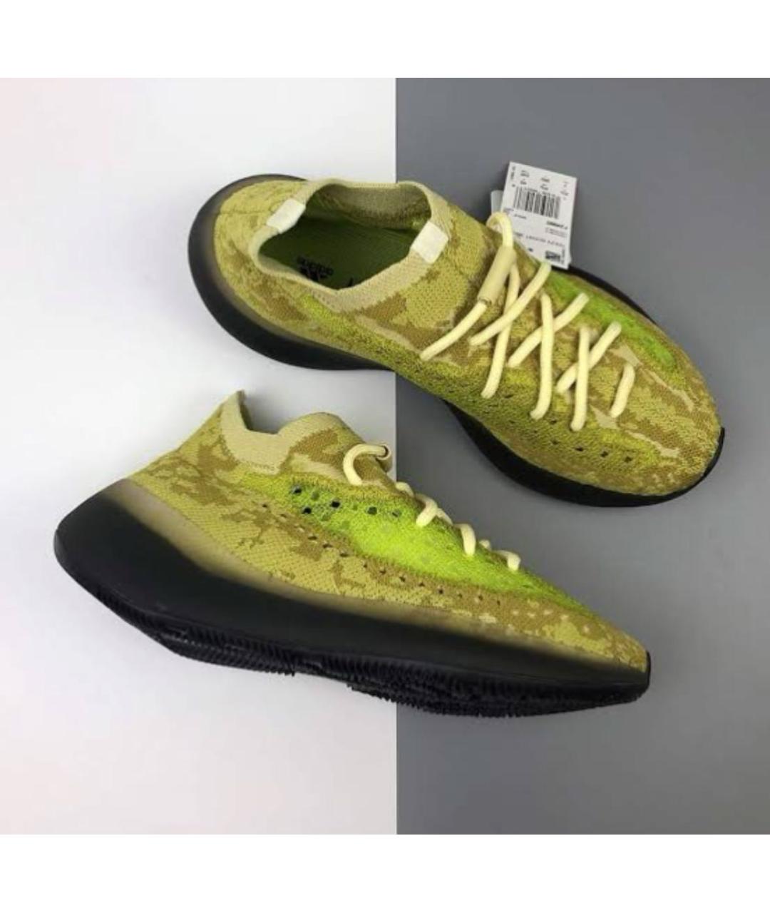 ADIDAS YEEZY Желтые низкие кроссовки / кеды, фото 4