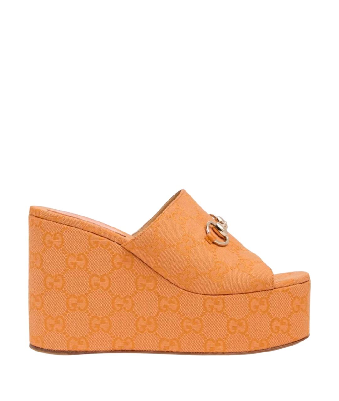 GUCCI Оранжевое шлепанцы, фото 1