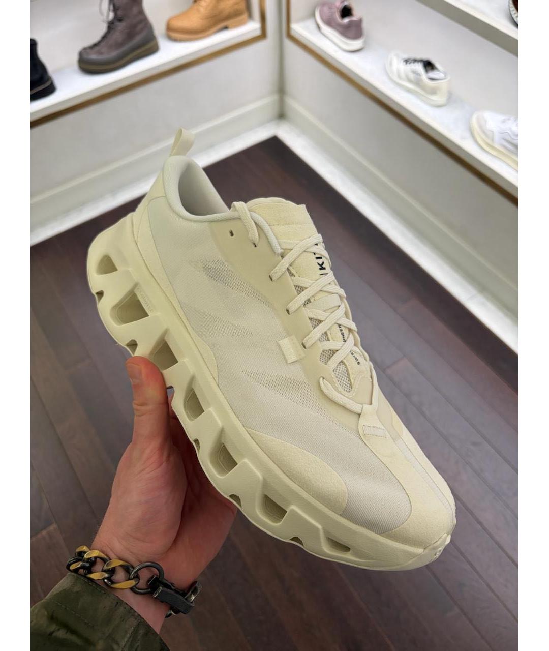 KITH Бежевые синтетические низкие кроссовки / кеды, фото 4