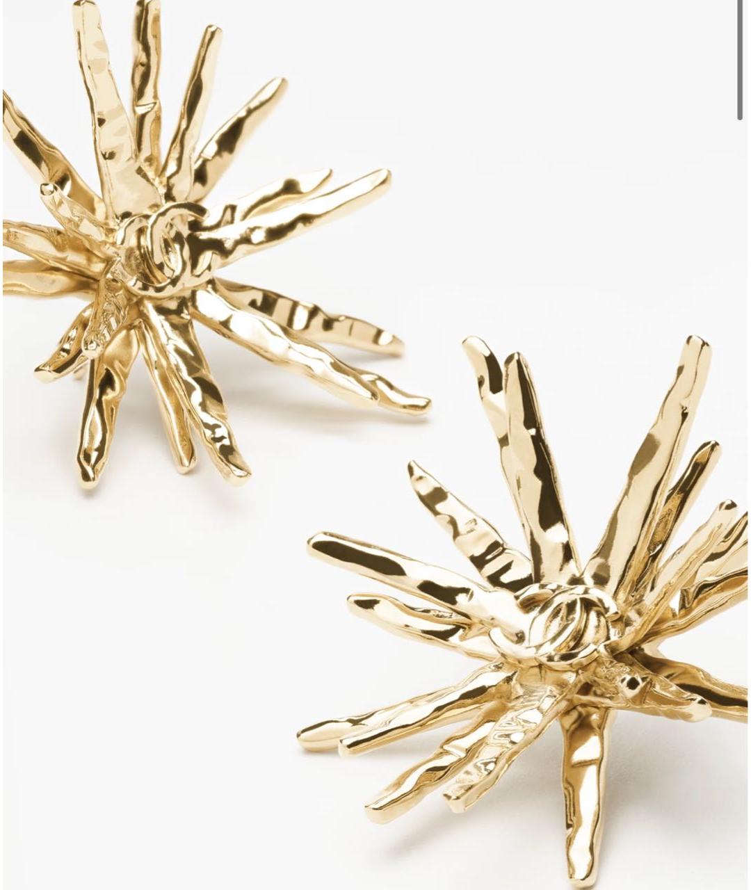 CHANEL Золотые серьги, фото 2