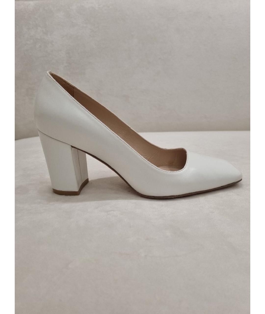 STUART WEITZMAN Белые кожаные туфли, фото 7