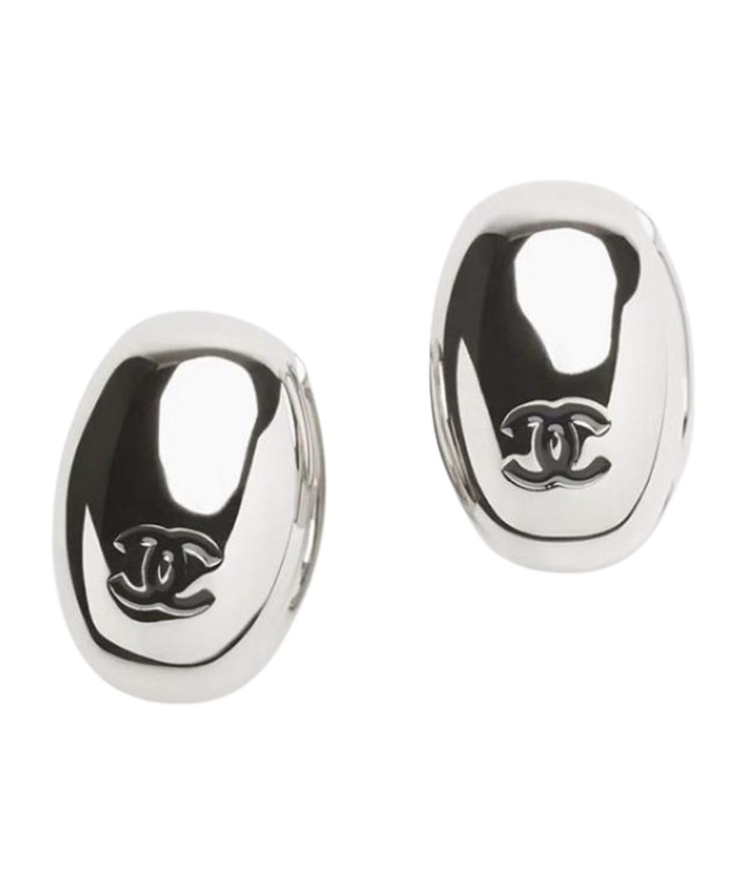 CHANEL Серебряные серьги, фото 1