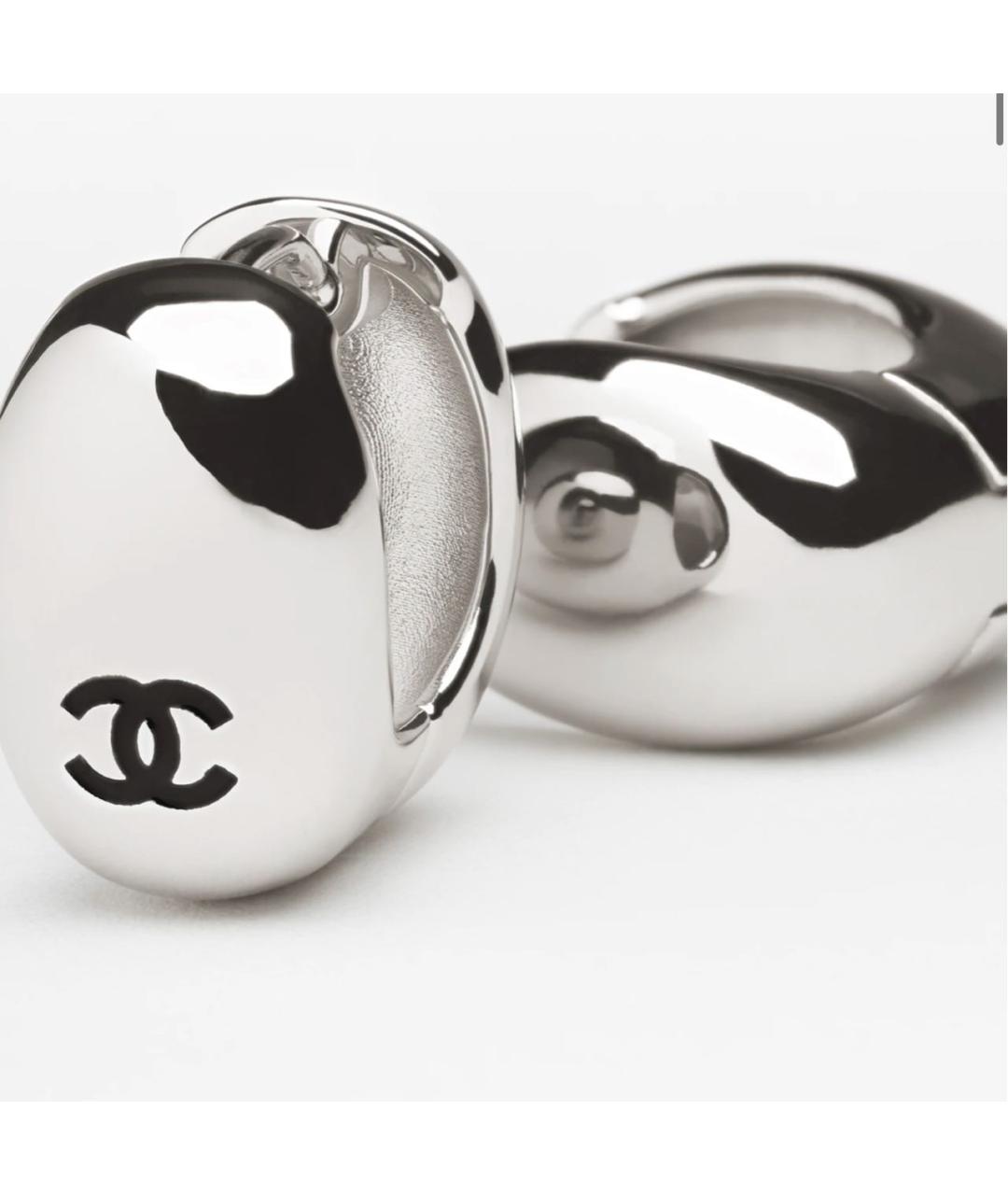 CHANEL Серебряные серьги, фото 2