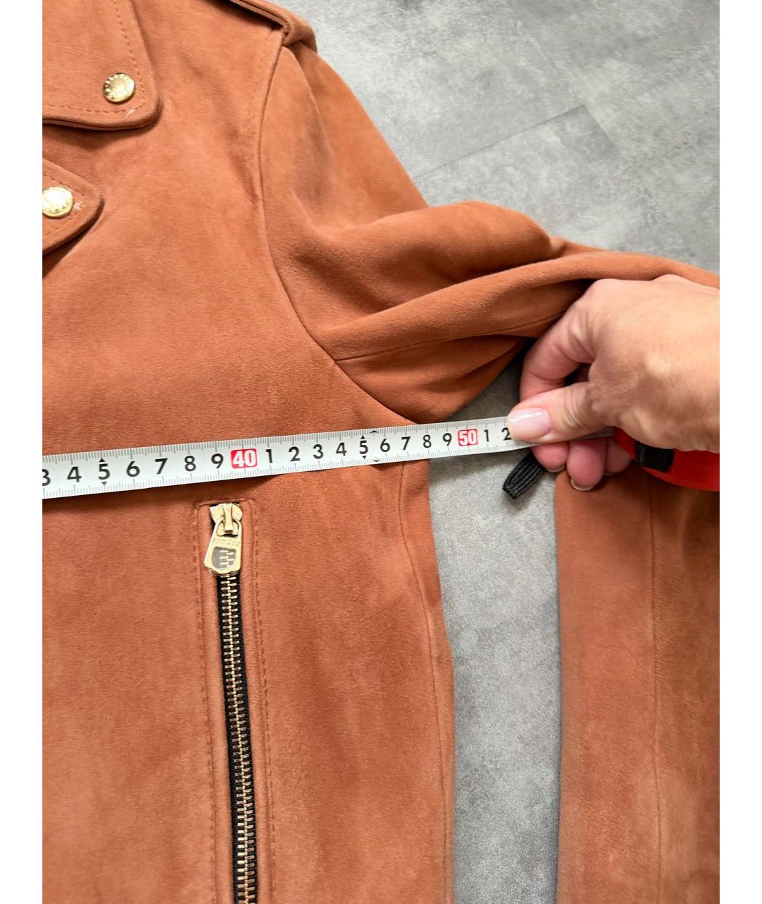 SANDRO Коричневая замшевая куртка, фото 7