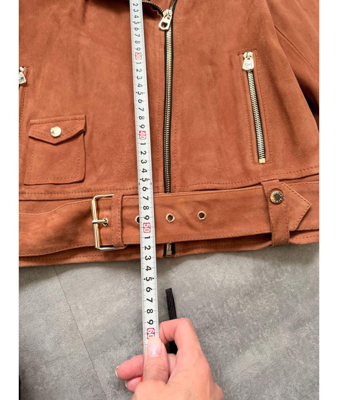 SANDRO Коричневая замшевая куртка, фото 8