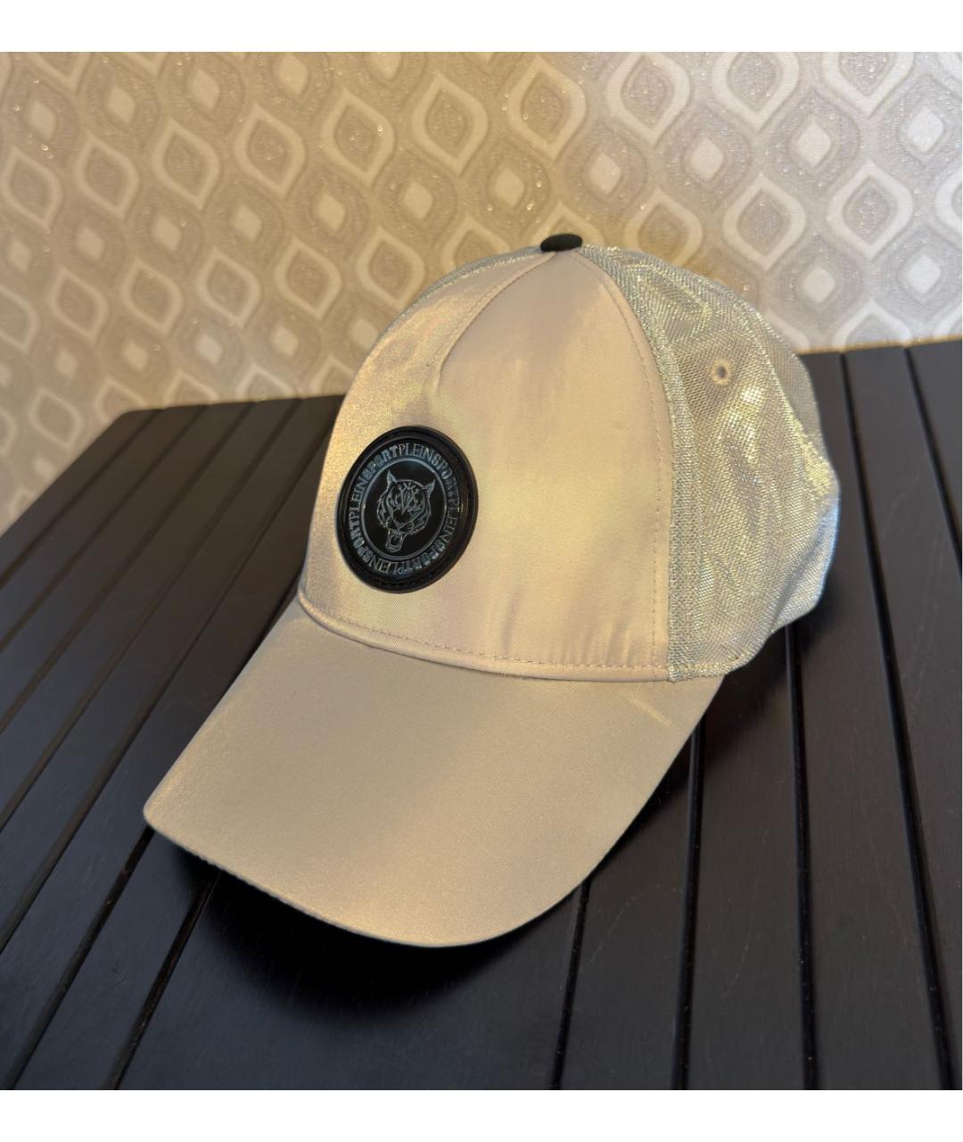 PLEIN SPORT Серебряная синтетическая кепка/бейсболка, фото 2