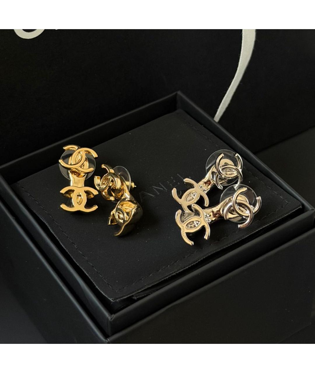 CHANEL Серебряные серьги, фото 2