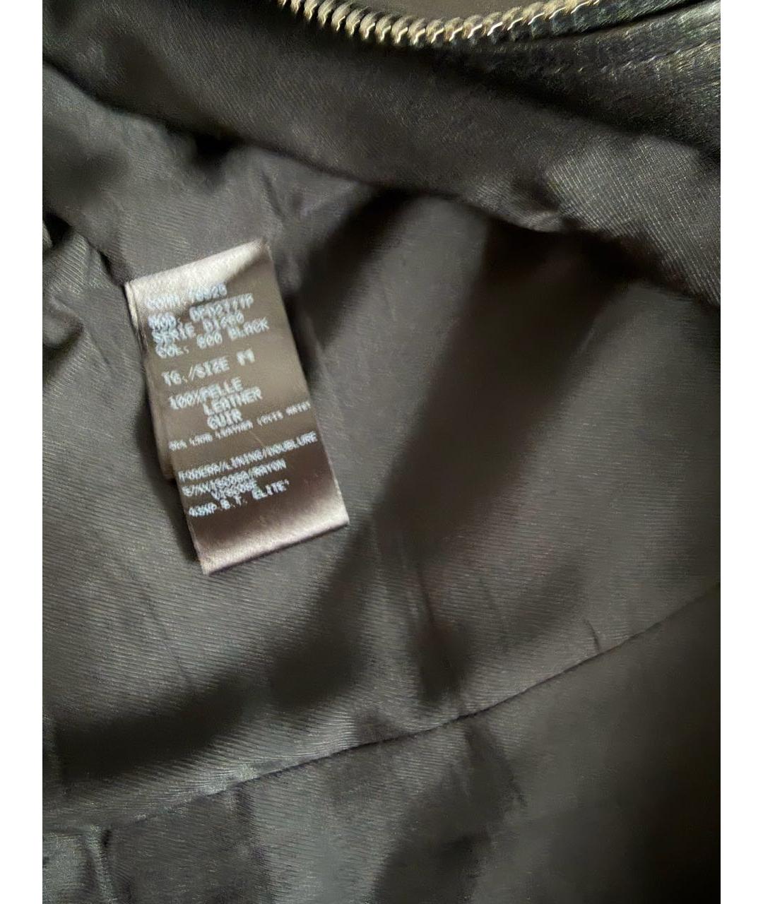 DROME Черная кожаная куртка, фото 5