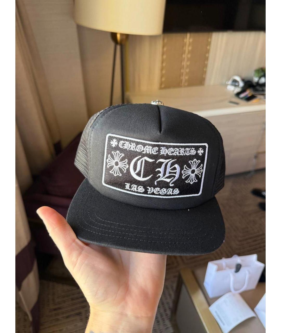 CHROME HEARTS Черная синтетическая кепка/бейсболка, фото 3