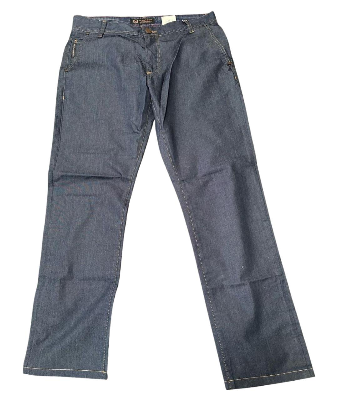 DOLCE&GABBANA Синие хлопковые повседневные брюки, фото 1