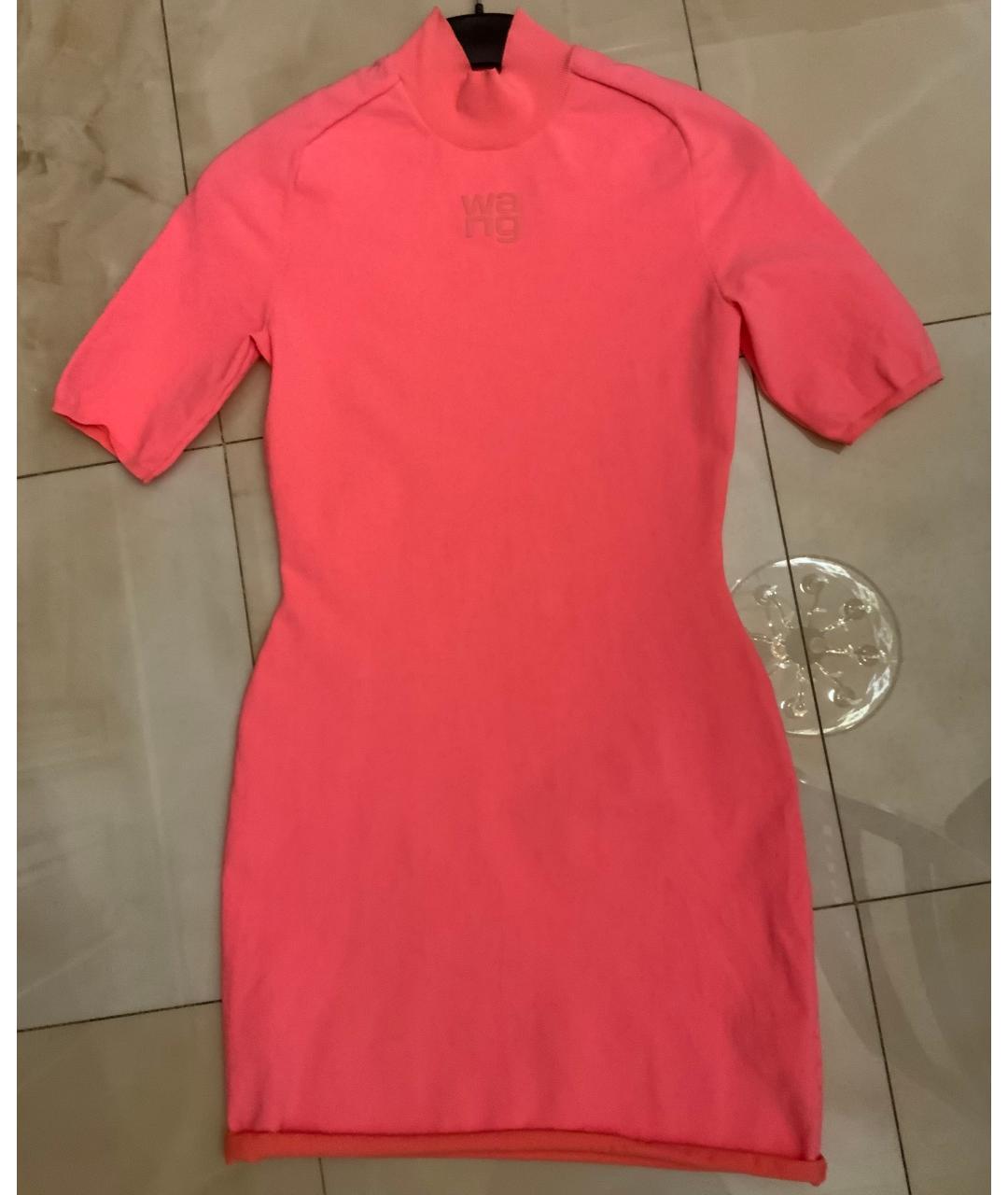 ALEXANDER WANG Розовое полиэстеровое повседневное платье, фото 4