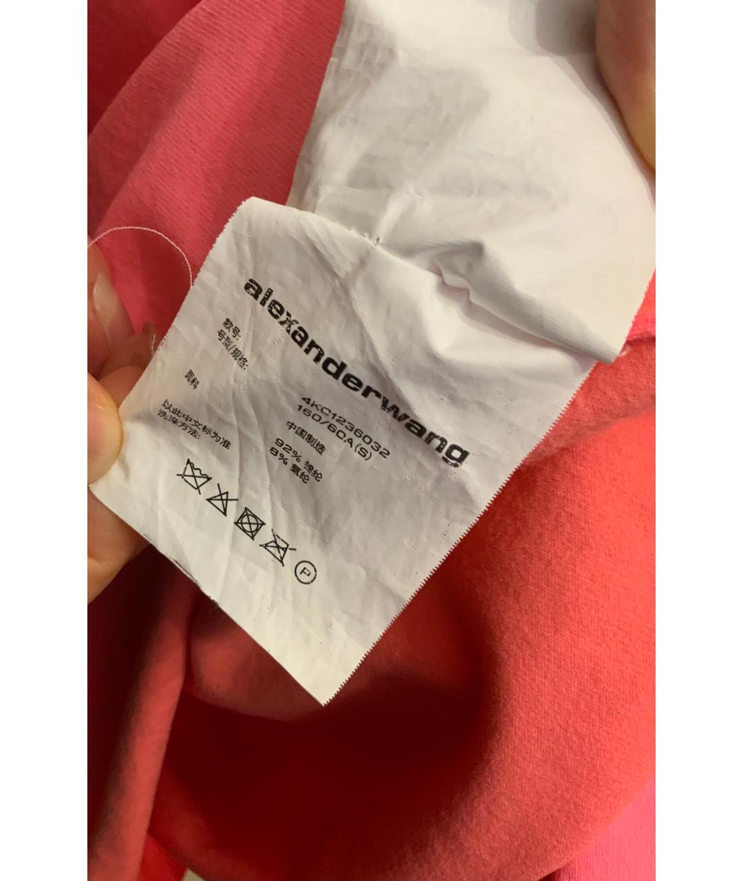 ALEXANDER WANG Розовое полиэстеровое повседневное платье, фото 6