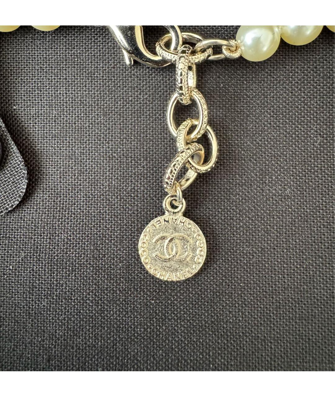 CHANEL Белое жемчужное колье, фото 5