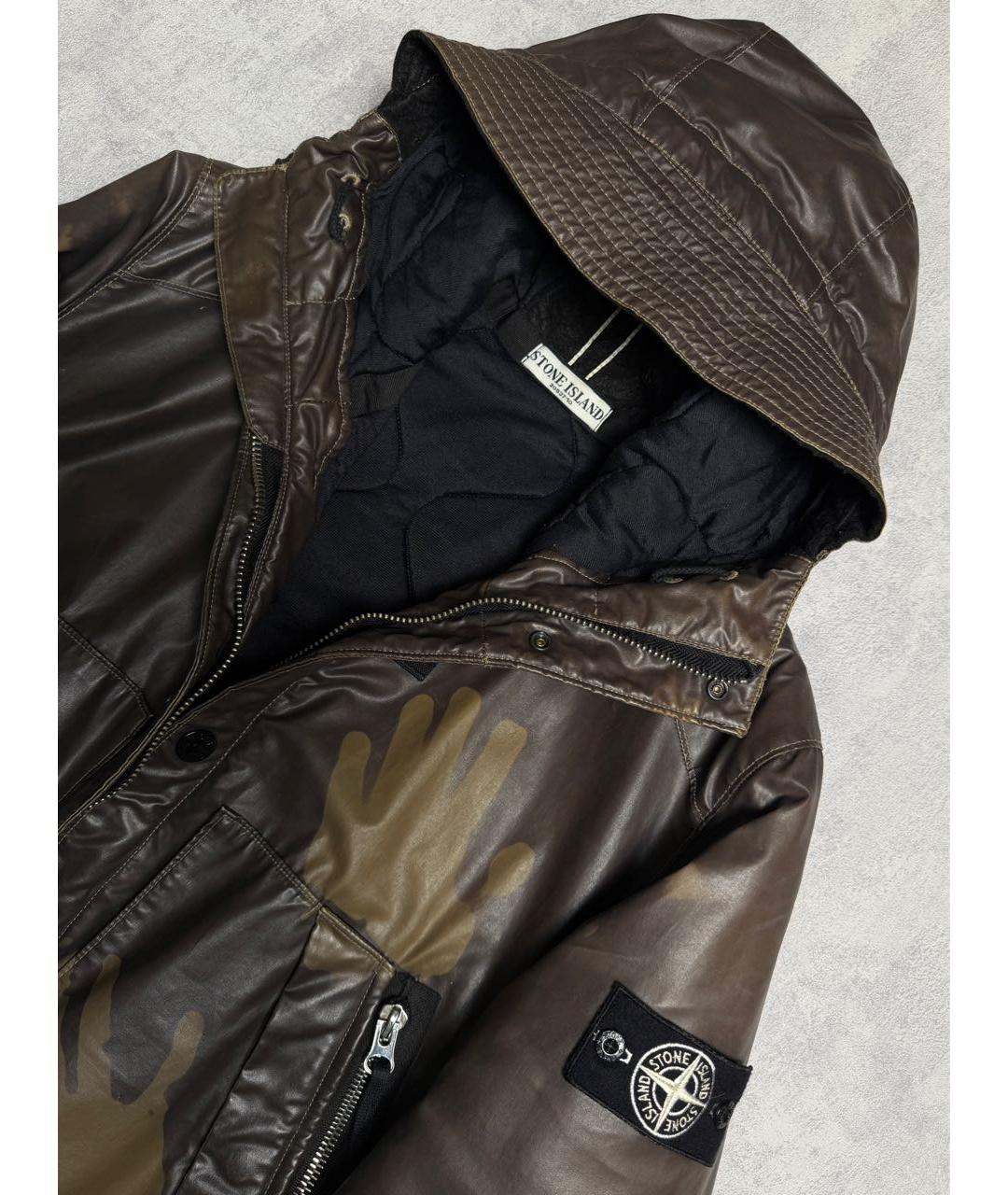 STONE ISLAND Хаки полиамидовая куртка, фото 6