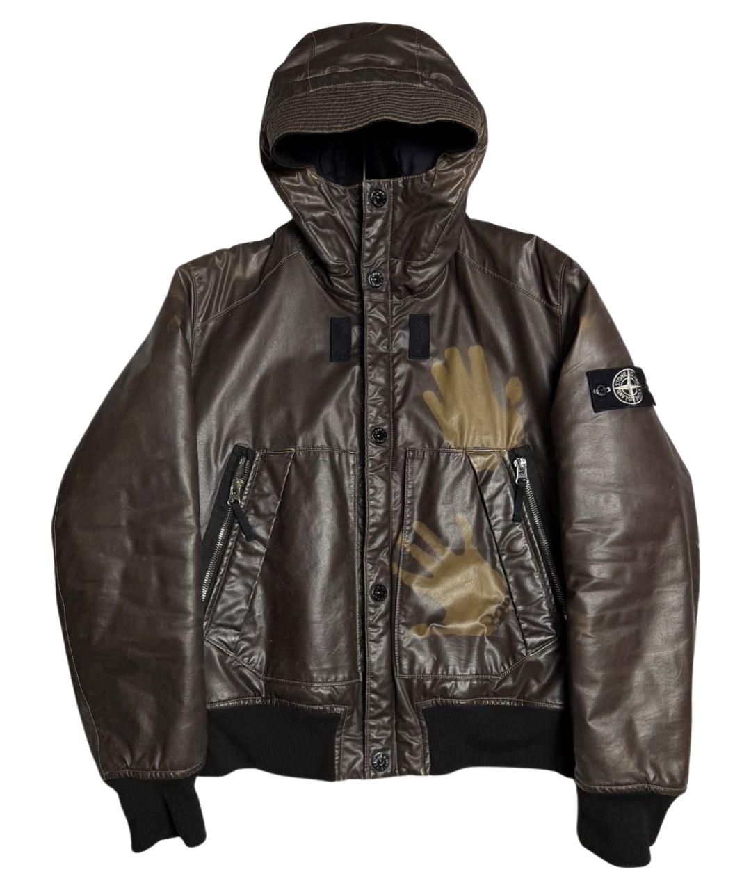 STONE ISLAND Хаки полиамидовая куртка, фото 1